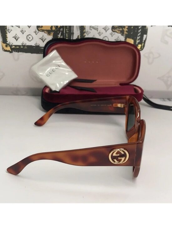 New Authentic Gucci Brown Sunglasses GG0142SA 002 main image 6